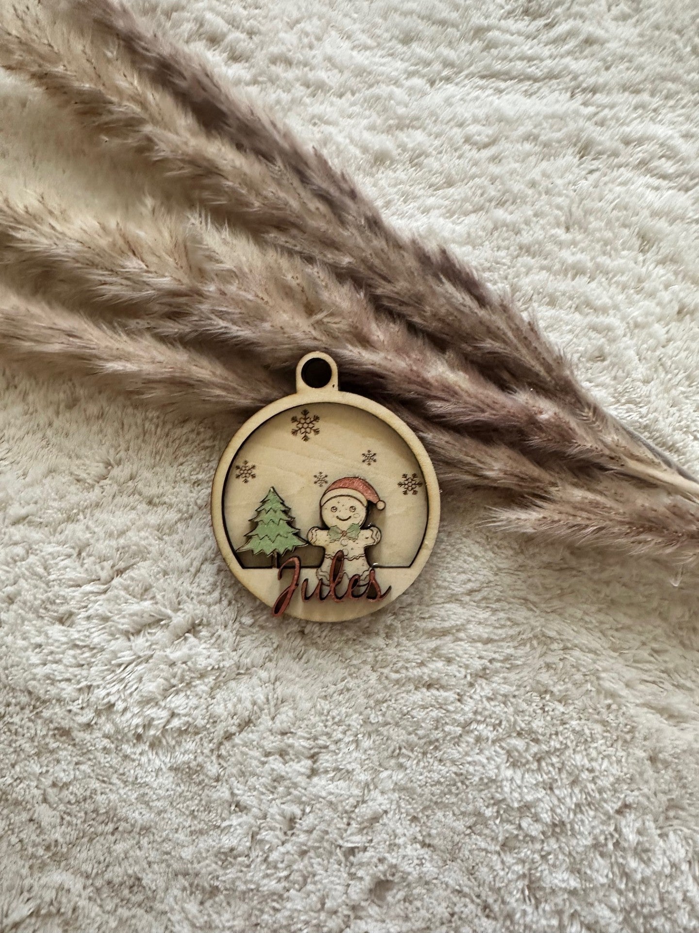 Boule de Noël en bois