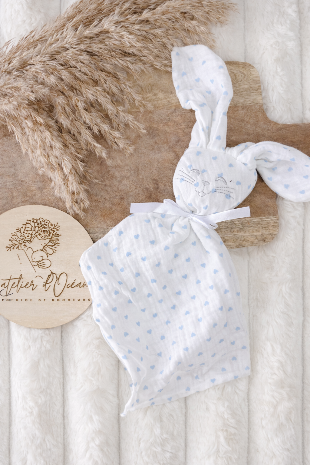 ♡  Doudou lapin cœur  ♡