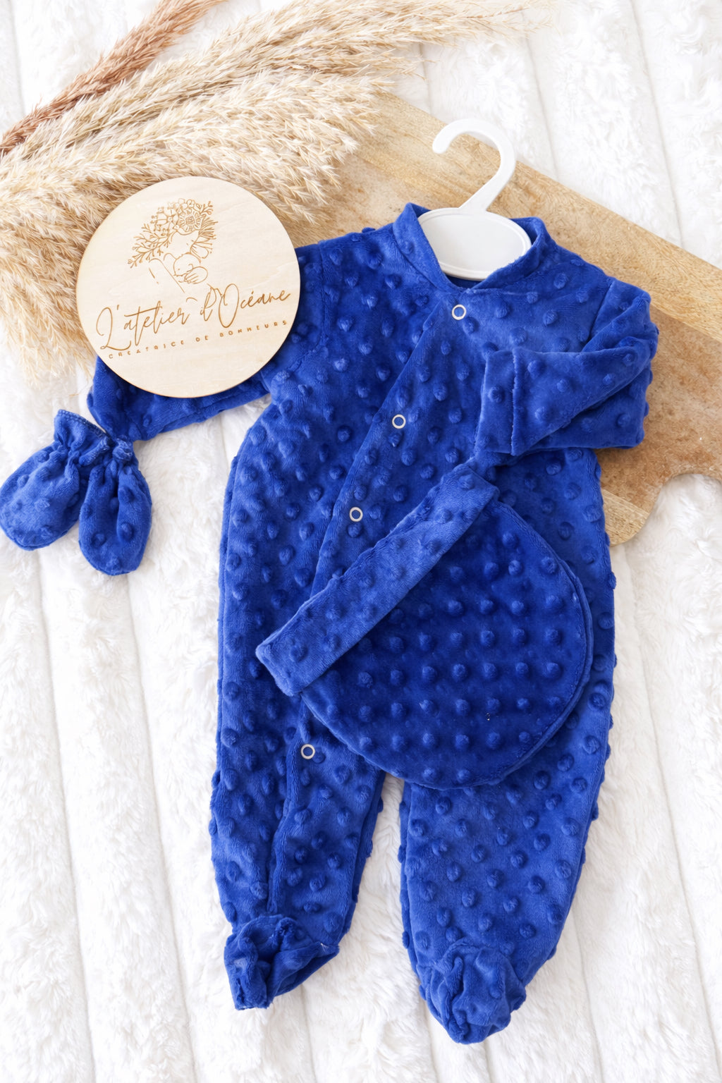 Ensemble naissance 3 pièces - Minky