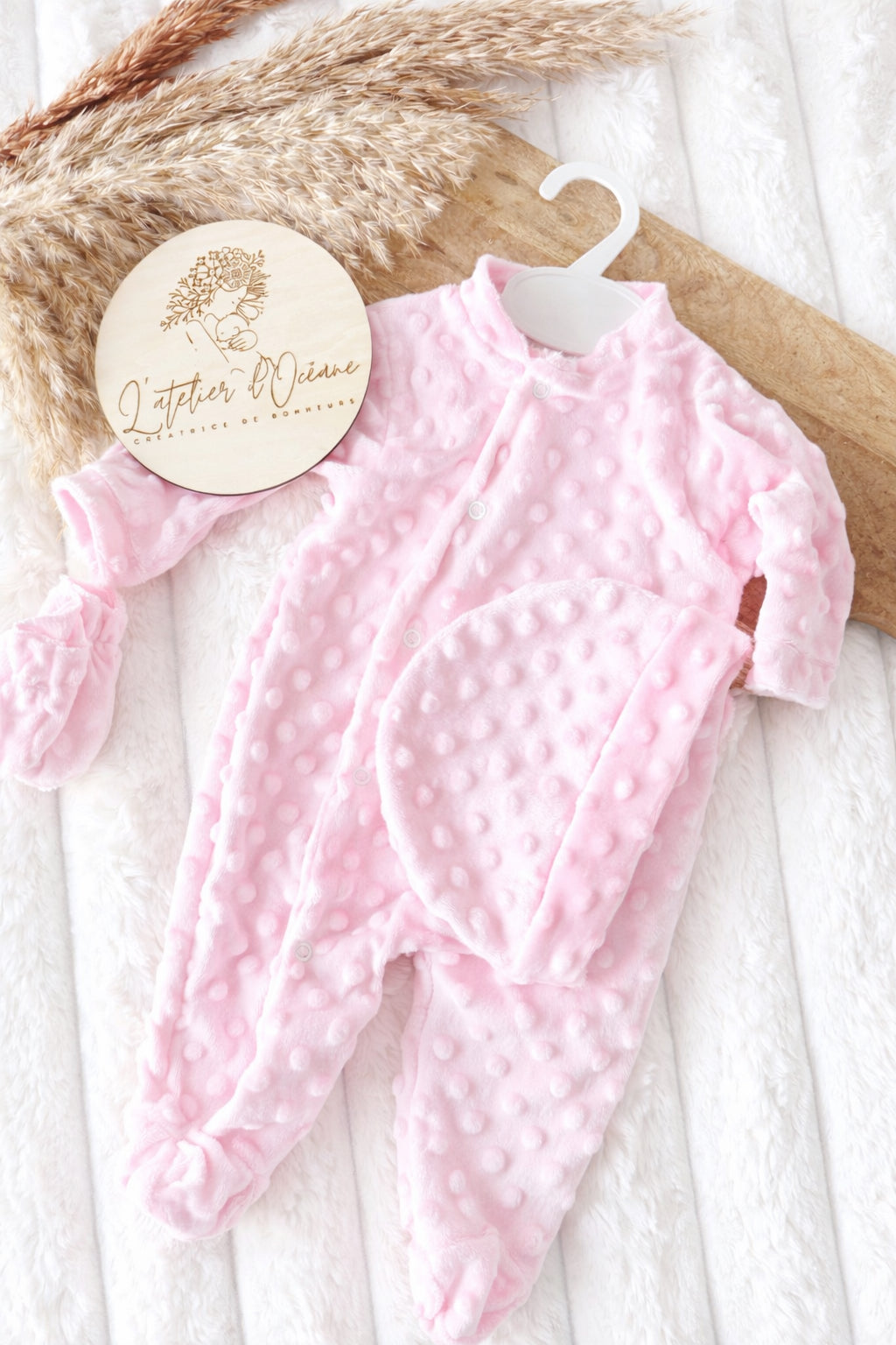 Ensemble naissance 3 pièces - Minky