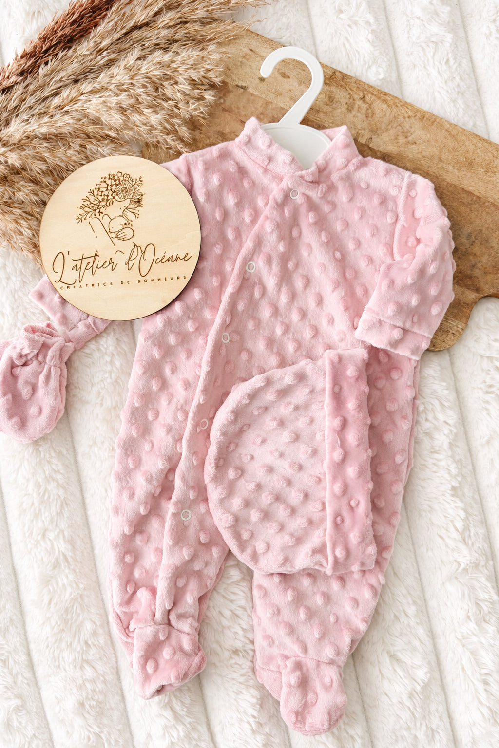 Ensemble naissance 3 pièces - Minky