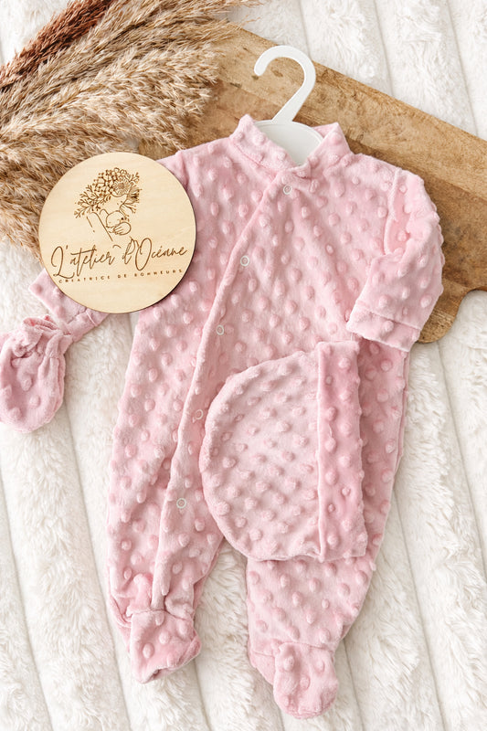 Ensemble naissance 3 pièces - Minky