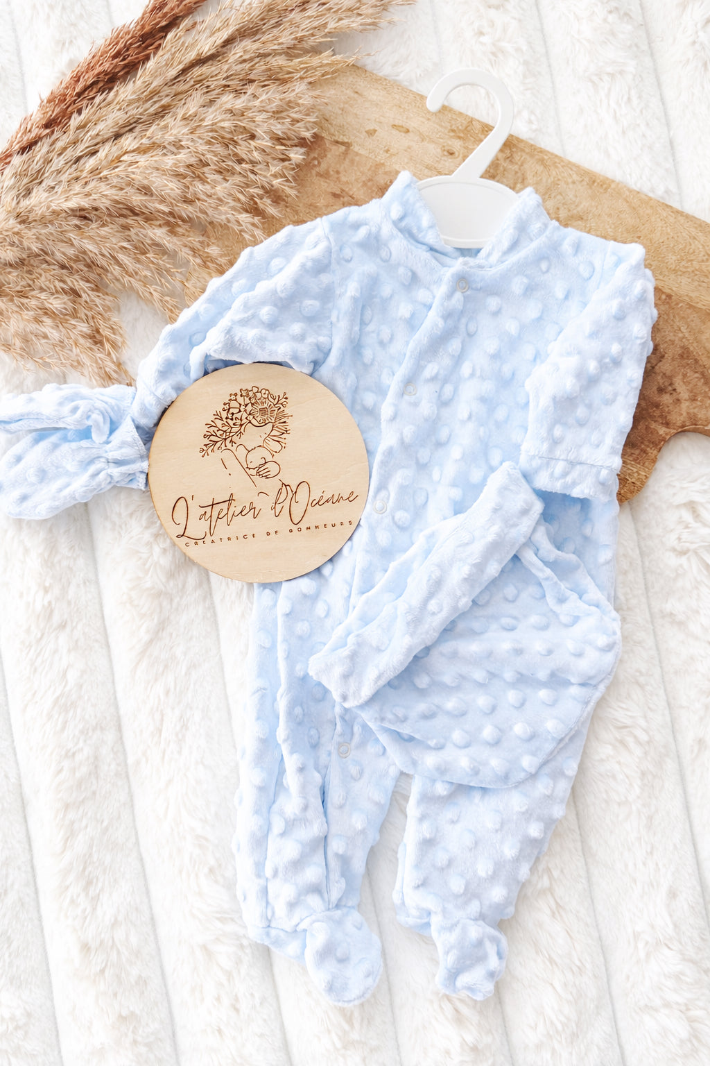 Ensemble naissance 3 pièces - Minky