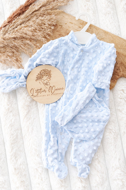 Ensemble naissance 3 pièces - Minky