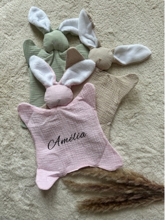Doudou plat - gaze de coton